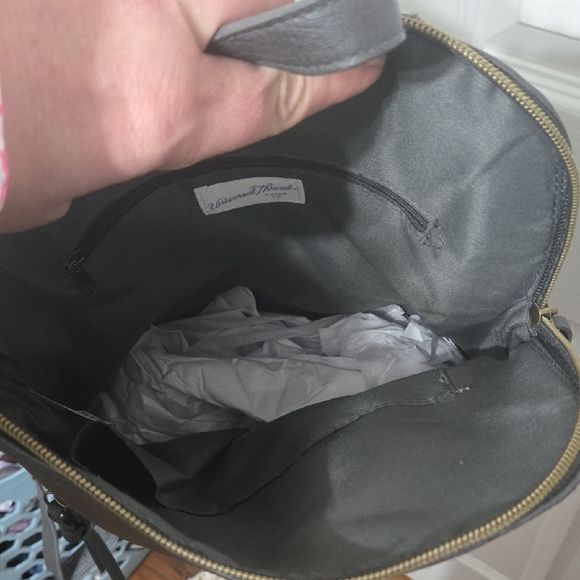 Universal Thread Gray Vegan Leather Backpack - Picture 4 of 5